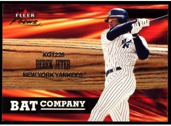 2001 Fleer Focus Baseball Derek Jeter Bat Company #6BC New York Yankees HOF
