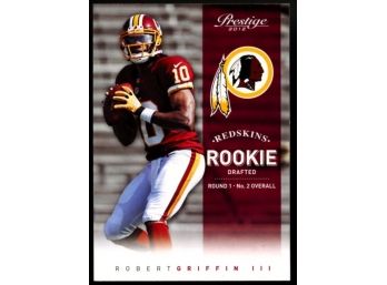 2012 Prestige Football Robert Griffin III Rookie Card #230 Washington Redskins