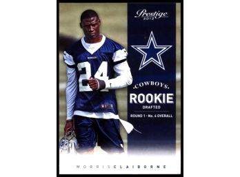 2012 Prestige Football Morris Claiborne Rookie #201 Dallas Cowboys RC