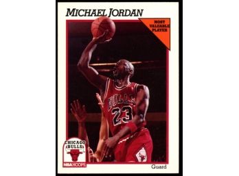 1991-92 NBA Hoops Michael Jordan #30 Chicago Bulls HOF