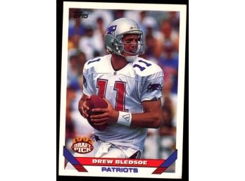 1993 Topps Draft Pick Drew Bledsoe #400 Rookie Card New England Patriots
