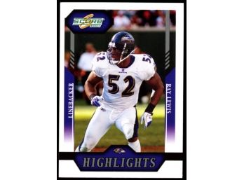 2004 Score Football Ray Lewis Highlights #363 Baltimore Ravens HOF