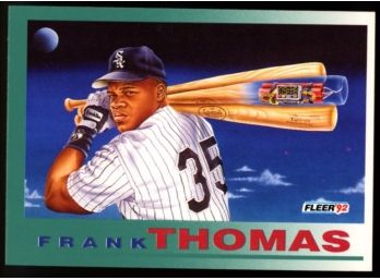 1992 Fleer Baseball Frank Thomas 'time Bomb' #712 Chicago White Sox HOF
