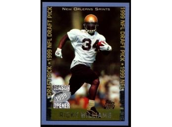 1999 Topps Football Ricky Williams Rookie Card #149 New Orleans Saints