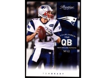 2012 Prestige Football Tom Brady #107 New England Patriots GOAT