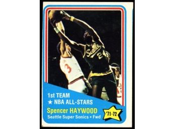 1972-73 Topps Basketball Spencer Haywood 1st Team NBA All Star #162 Seattle Super Sonics HOF