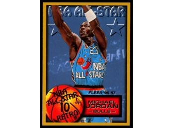 1996-97 Fleer Basketball Michael Jordan NBA All Star #282 Chicago Bulls HOF