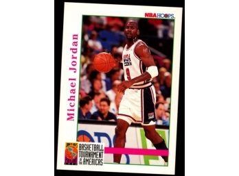 1992 NBA Hoops Michael Jordan Basketball Tournament Of The Americas #341 Chicago Bulls HOF