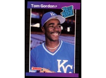 1989 Donruss Baseball Tom Gordon Rated Rookie #45 Kansas City Royals RC