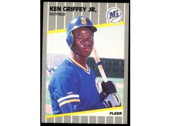 1989 Fleer Baseball Ken Griffey Jr Rookie Card #548 Seattle Mariners RC HOF