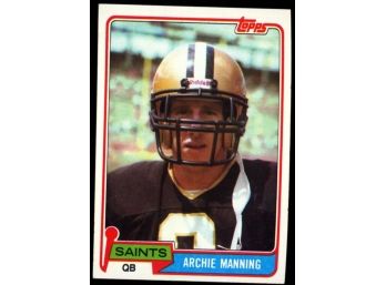 1981 Topps Football Archie Manning #158 New Orleans Saints