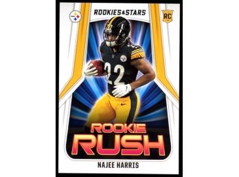 2021 Rookies And Stars Football Najee Harris 'rookie Rush' #RR-12 Pittsburgh Steelers