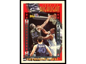 1992-93 Topps Career Highlights Shaquille O'Neal Rookie Card #3 HOF
