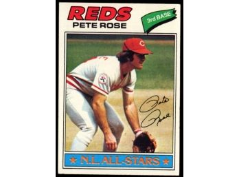 1977 Topps Baseball Pete Rose #450 Cincinnati Reds