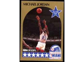 1990 NBA Hoops Michael Jordan All Star East #5 Chicago Bulls HOF