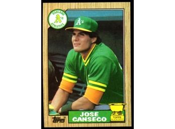 1987 Topps All Star Rookie Jose Canseco #620 Oakland Athletics RC HOF