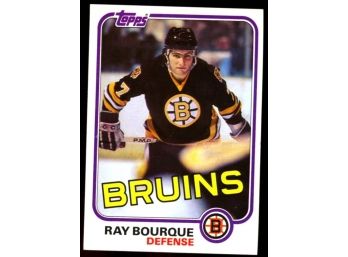 1981 Topps Hockey Ray Bourque #5 Boston Bruins HOF