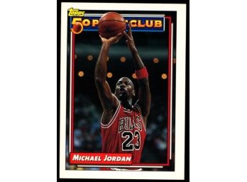 1992 Topps Basketball Michael Jordan 50 Point Club #205 Chicago Bulls HOF