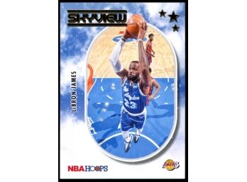 2021-22 NBA Hoops Basketball LeBron James Skyview Insert #3 Los Angeles Lakers