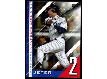 2020 Topps Baseball Derek Jeter 'a Numbers Game' #NG-22 New York Yankees HOF