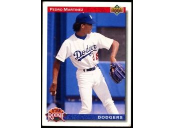 1991 Upper Deck Baseball Pedro Martinez Rookie #18 Los Angeles Dodgers Boston Red Sox HOF