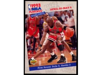 1993-94 Upper Deck NBA Playoffs Michael Jordan #180 Chicago Bulls HOF