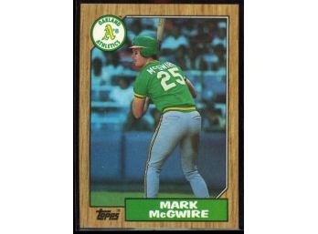 1987 Topps Baseball Mark McGwire #366 Oakland Athletics