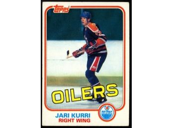 1981 Topps Hockey Jari Kurri Rookie Card #18 Edmonton Oilers RC HOF