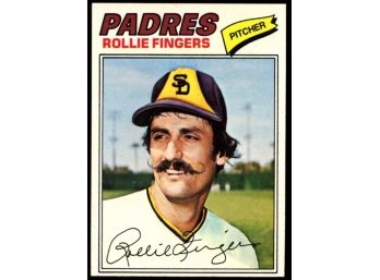 1977 Topps Baseball Rollie Fingers #523 San Diego Padres HOF
