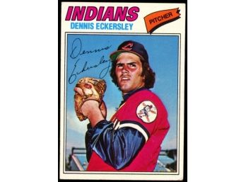 1977 Topps Baseball Dennis Eckersley #525 Cleveland Indians HOF