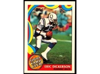 1989 Topps Football Eric Dickerson 1000 Yard Club #1 Indianapolis Colts