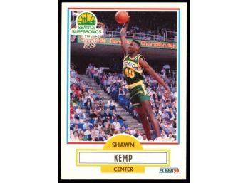1990 Fleer Basketball Shawn Kemp Rookie #178 Seattle Supersonics RC