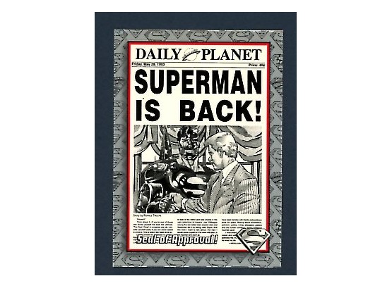 1993 Skybox The Return Of Superman Seal Of Approval #25 Trading Card