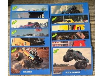 1990 Classic Monster Trucks OPENED Pack 12 Collectible Trading Cards