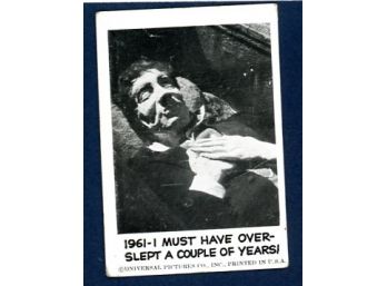 1961 Leaf Spook Stories '1961-I Must Have Over-slept A Couple Of Years!' #1 Trading Card