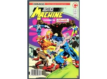 1986 Justice Machine Comico Four Issue Mini-series Vintage Comic Book