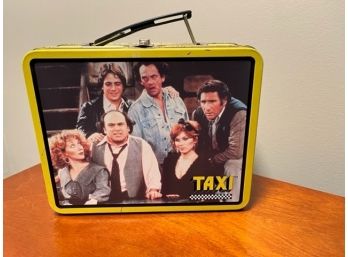 Vintage Taxi The TV Show Metal Tin Lunch Box With Cast Pictures Graphics