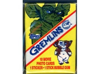 1984 Topps Gremlins Movie Cards Vintage Wax Pack Unopened