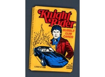 1983 Knight Rider Wax Pack Trading Cards Unopened