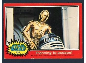 1977 Star Wars Planning To Escape! #114 Trading Card