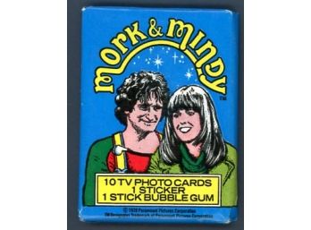 1979 Topps Mork & Mindy Unopened Was Pack Raw Robin Williams Pam Dawber Tv Show Trading Cards