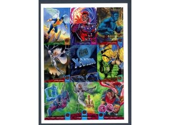1994 Marvel Comics Fleer Ultra Batman Forever Uncut Promo Sheet
