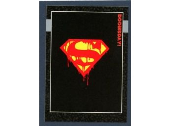 1992 DC Comics Superman:  Doomsday The Death Of Superman Promo Trading Card
