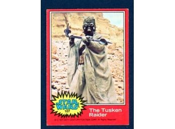 1977 Star Wars 'The Tusken Raider' #107 Vintage Trading Card