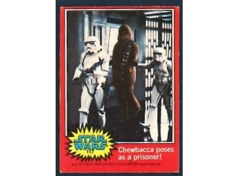 1977 Star Wars Chewbacca Poses As A Prisoner! #117 Trading Card