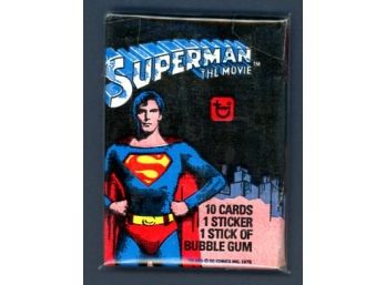 1978 Superman The Movie Vintage Trading Cards Unopened Wax Pack