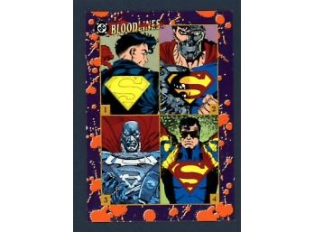 1993 DC Bloodlines - 4 Superman Of Steel Promo Trading Card