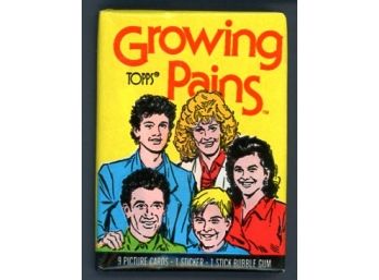 1988 Topps Growing Pains Wax Pack Trading Card (9 Picture Cards -1 Sticker - 1 Gum Unopened