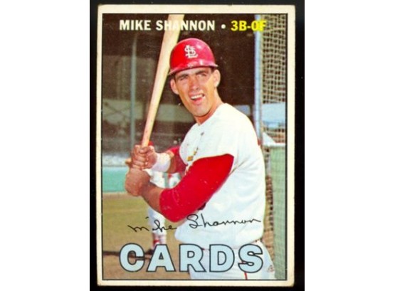1968 Topps Baseball Card #445 Mike Shannon Cardinals VG-EX