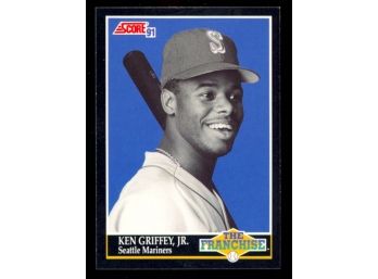 1991 Score Baseball Ken Griffey Jr 'the Franchise' #858 Seattle Mariners HOF 'the Kid'